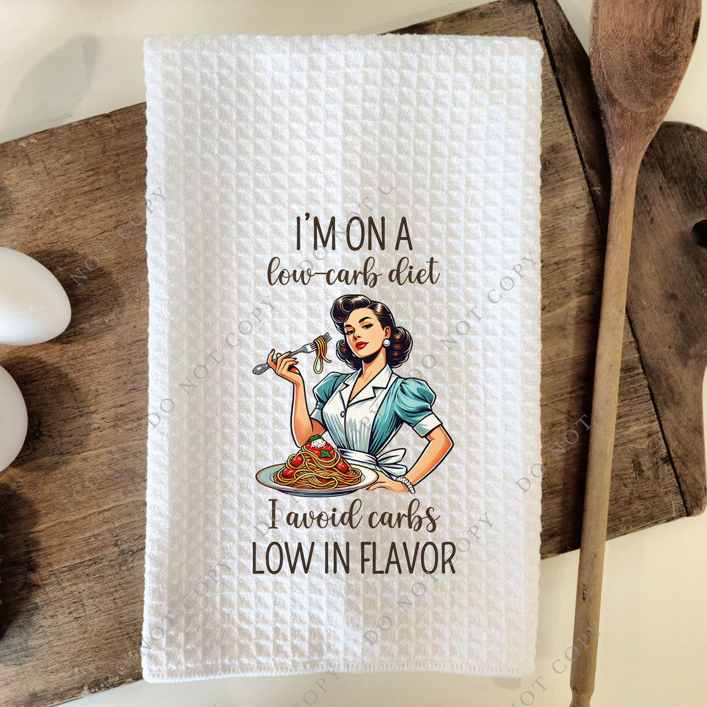 Low Carb Diet Tea Towel