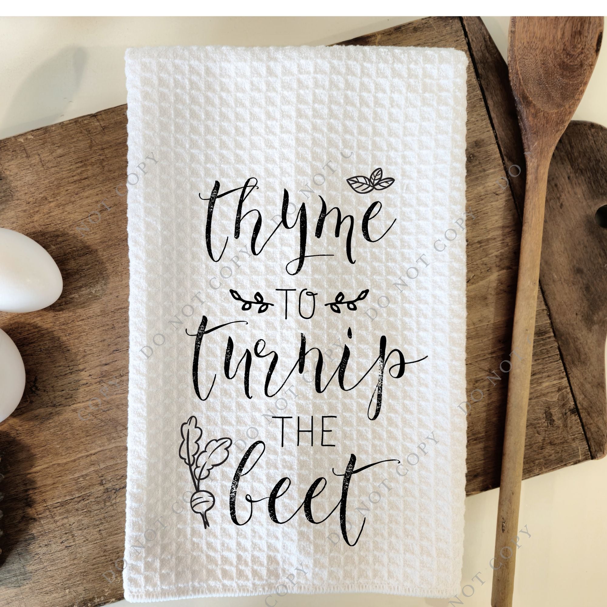 Turnip the Beet Tea Towel