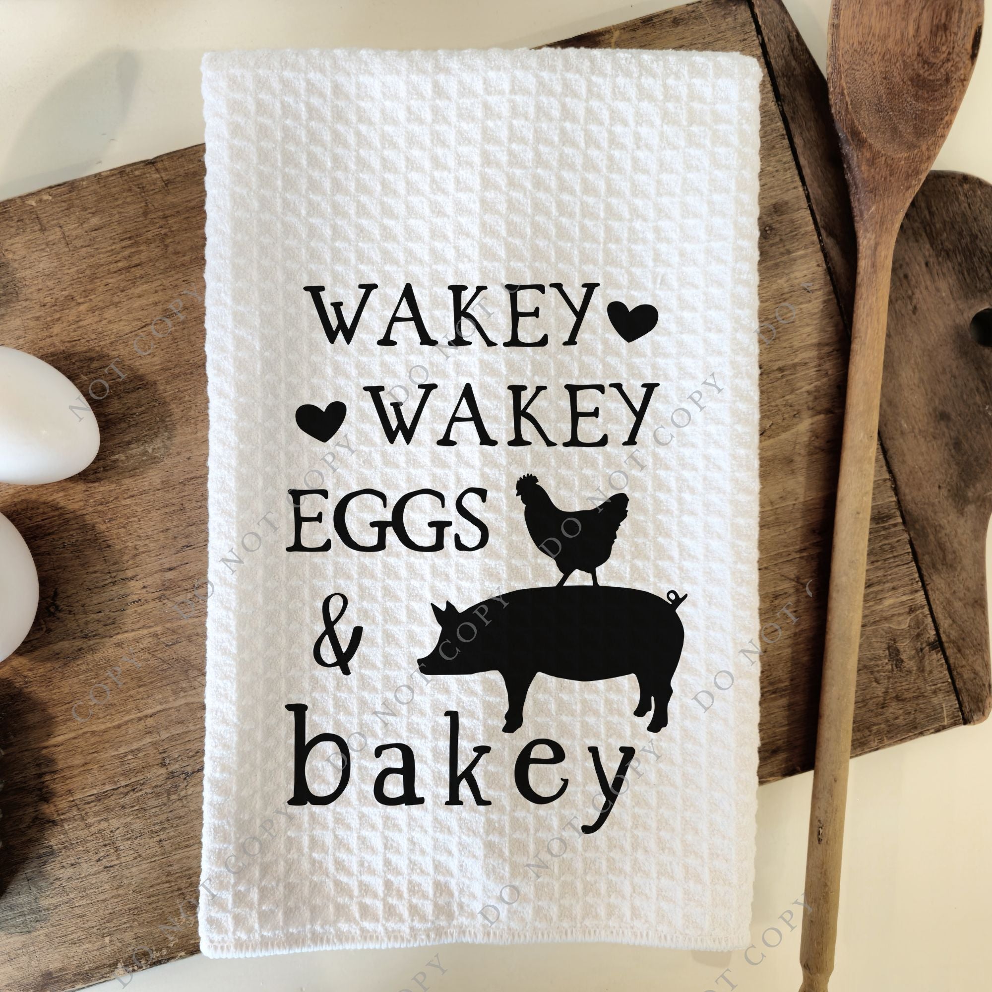 Wakey Wakey Tea Towel